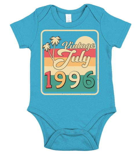 Gift Idea 1996 July Short Sleeve Baby One-Piece