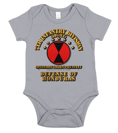 Golden Phesant - 7th Infantry Division Short Sleeve Baby One-Piece