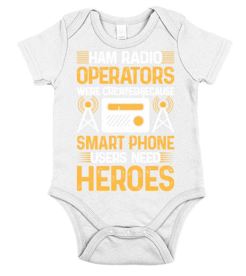 Ham Radio Operator Funny Amateur Radio Short Sleeve Baby One-Piece