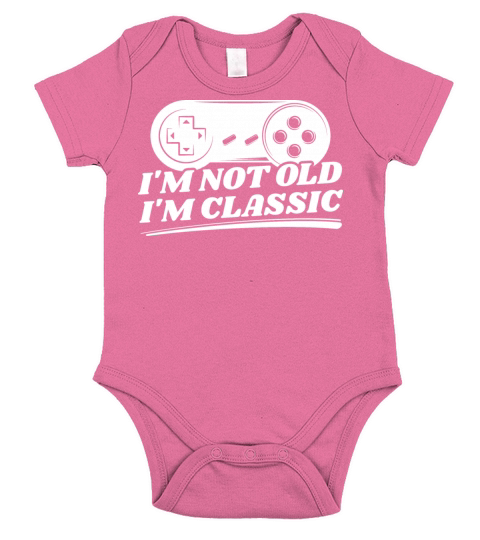 Im Not Old Im Classic Video Games Controller Short Sleeve Baby One-Piece