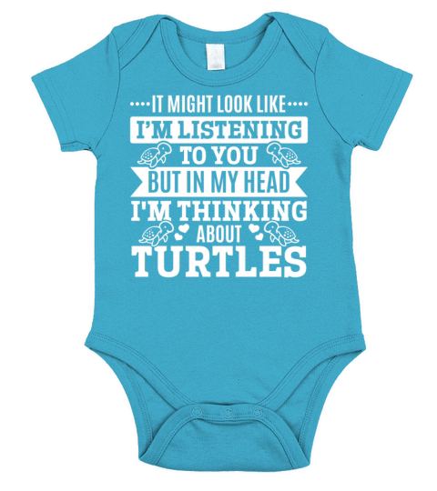 It Might Look Like Im Listening To You - Cute Short Sleeve Baby One-Piece