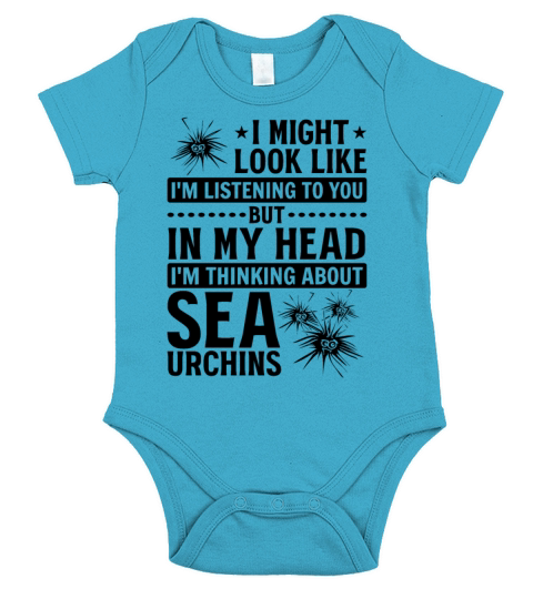 It Might Look Like Im Listening To You - Sea Short Sleeve Baby One-Piece
