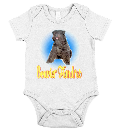 J&#39;aime tellement Bouvier Flandres Short Sleeve Baby One-Piece