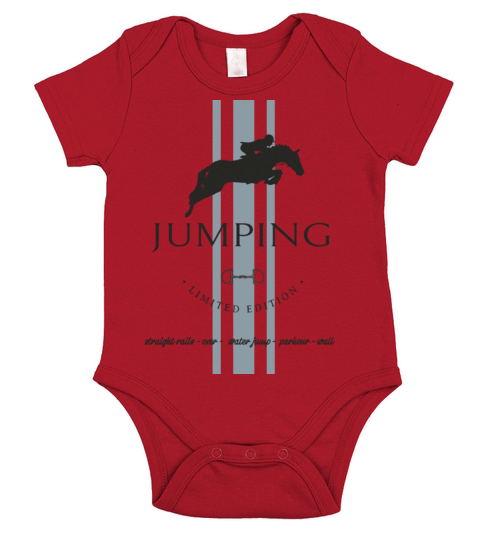 jumping horse show - vintage Short Sleeve Baby One-Piece