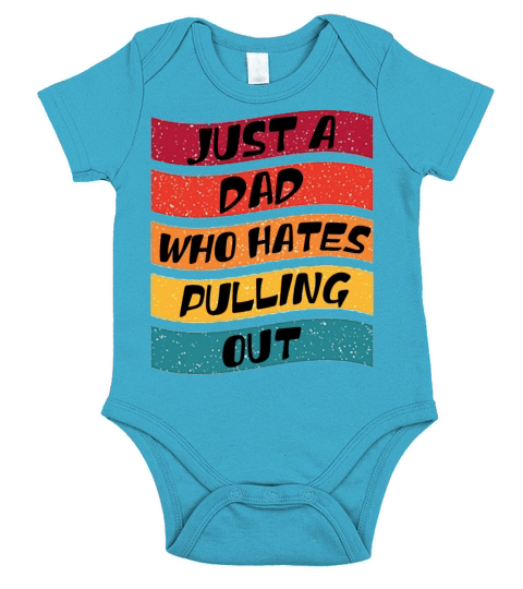 Just a Dad Who Hates Pulling out Vintage Short Sleeve Baby One-Piece