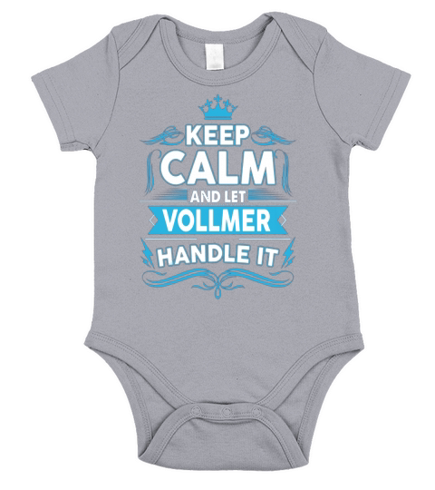Keep calm VOLLMER, VOLLMER tshirt Short Sleeve Baby One-Piece