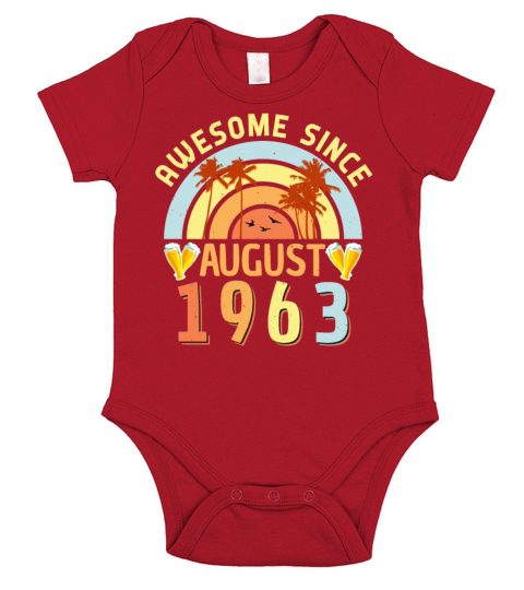 Legendary August 1963 Short Sleeve Baby One-Piece