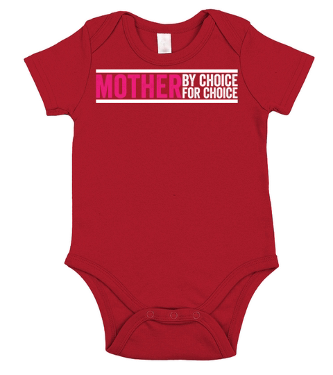 Mother By Choice For Choice - Pro-Choice Short Sleeve Baby One-Piece