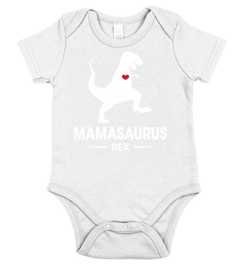 Mothers Day Gifts Mamasaurus Rex T-Shirt For Mom Short Sleeve Baby One-Piece