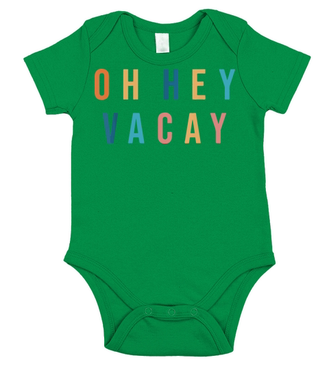 OH HEY VACAY Family Matching Summer Vacation Women Short Sleeve Baby One-Piece