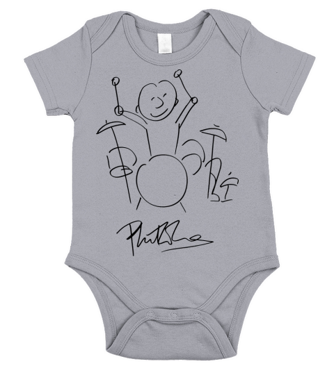 Phil Collins Drummer Short Sleeve Baby One-Piece