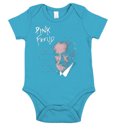 Pink Freud sigmund freud t-shirt Short Sleeve Baby One-Piece