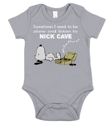 Sometimes I need to be alone and listen to Nick Cave Short Sleeve Baby One-Piece