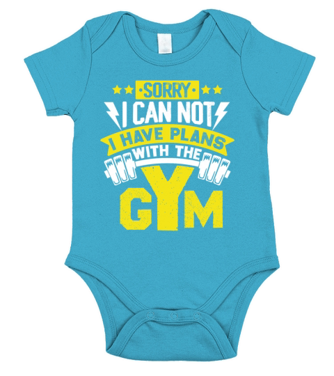 Sorry I Can Not Funny Workout Fitness Weightliftin Short Sleeve Baby One-Piece