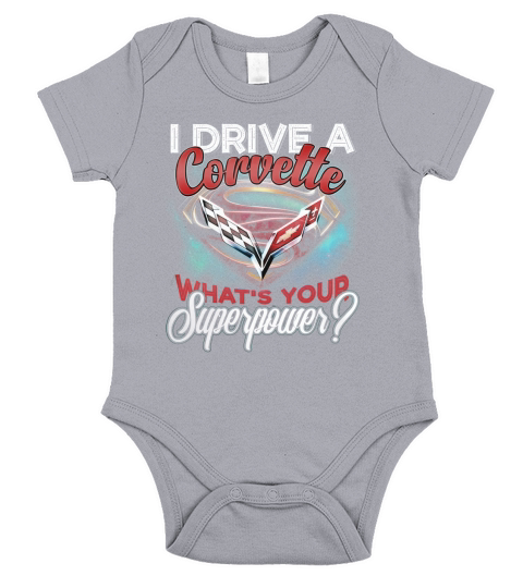 SUPERPOWER CORVETTE Short Sleeve Baby One-Piece