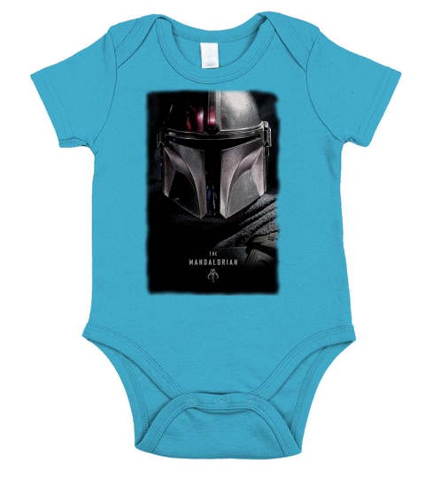 The Mandalorian Face Short Sleeve Baby One-Piece