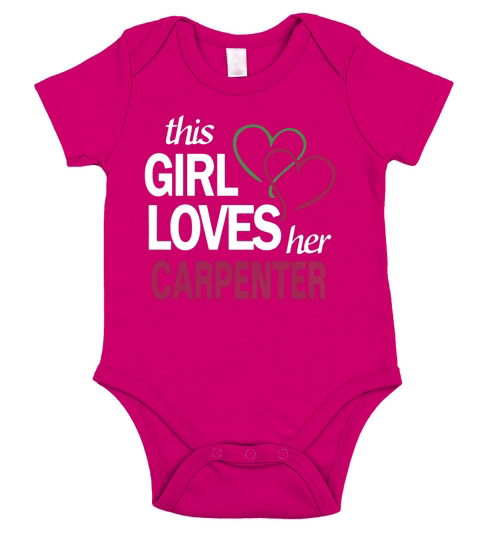 This girl love her CARPENTER Short Sleeve Baby One-Piece