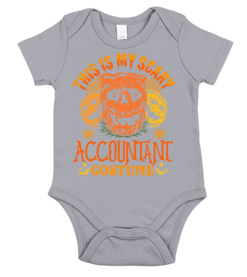 This Is My Scary Accountant Costume Halloween Short Sleeve Baby One-Piece