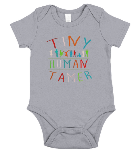 Tiny Human Tamer Day Care Provider Teachers T-Shirt Short Sleeve Baby One-Piece