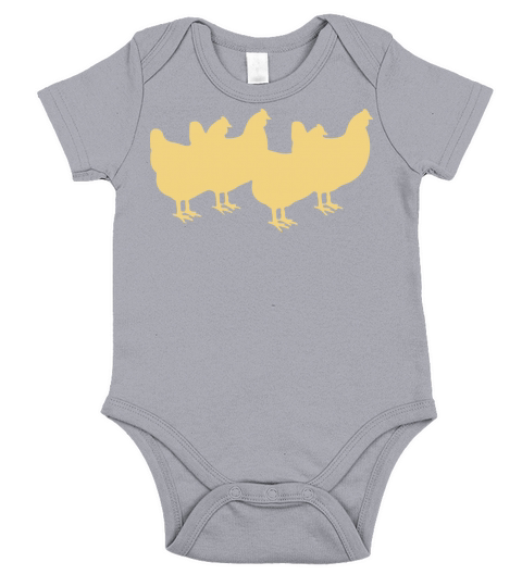 VINTAGE CHICKEN Short Sleeve Baby One-Piece