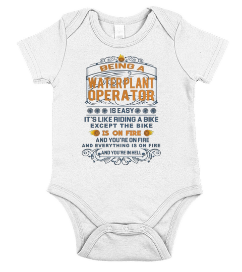 WATER PLANT OPERATOR FRideaBike Short Sleeve Baby One-Piece
