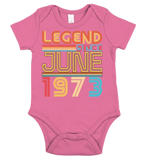 Year Of Construction June 1973 Short Sleeve Baby One-Piece