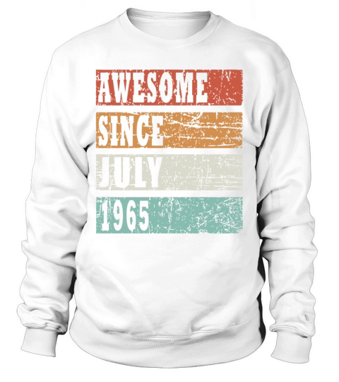 1965 july vintage birthday Sweatshirt Unisex