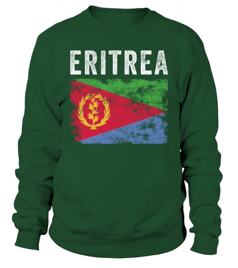 Eritrea Flag Distressed - Eritrean Flag Sweatshirt Unisex