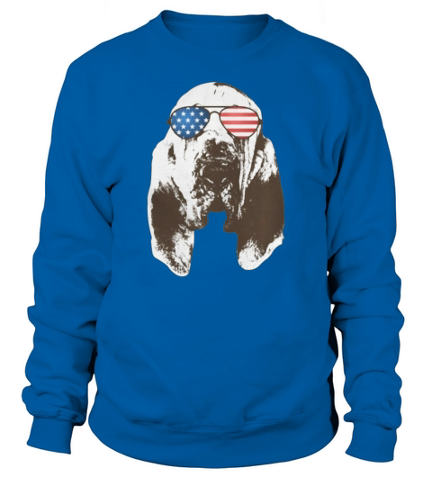 Funny Bloodhound American Flag Dog 4th Of July - Baby Onesie Sweatshirt Unisex