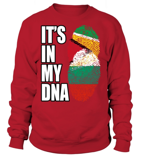 Guyanese And Bulgarian Mix Heritage DNA Flag Sweatshirt Unisex