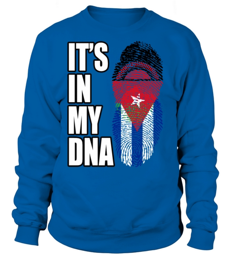 Malawian And Cuban Mix Heritage DNA Flag Sweatshirt Unisex