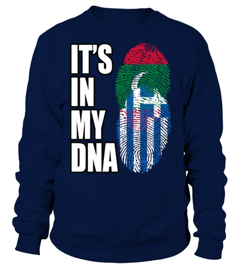 Maldivian And Greek Mix Heritage DNA Flag Sweatshirt Unisex