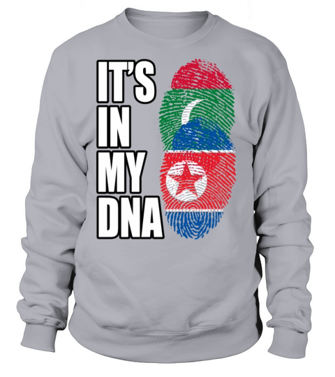 Maldivian And North Korean Mix Heritage DNA Flag Sweatshirt Unisex