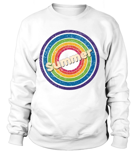 Summer Vintage Rainbow Sweatshirt Unisex