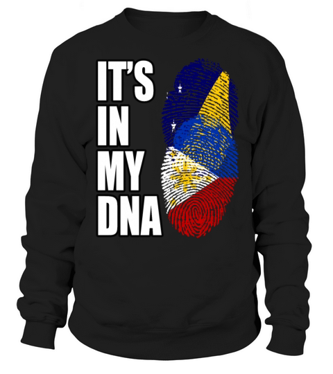 Tokelauan And Filipino Mix Heritage DNA Flag Sweatshirt Unisex