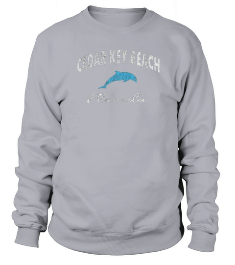Vintage Dolphin Cedar Key Beach FL Distressed T Shirt Sweatshirt Unisex