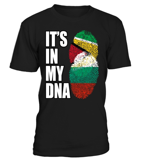 Guyanese And Bulgarian Mix Heritage DNA Flag T-Shirt Unisex