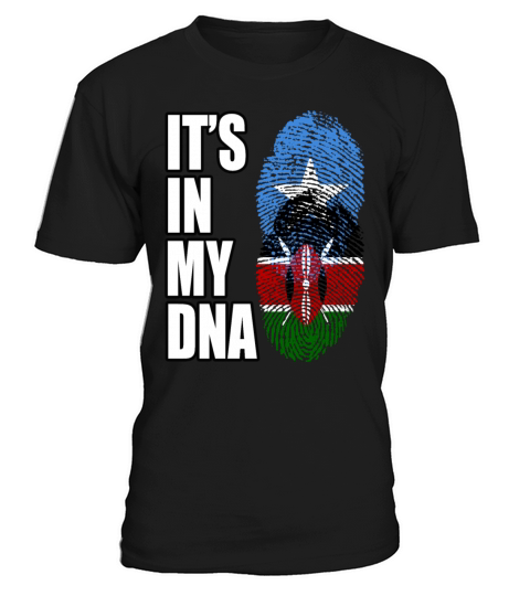 Somali And Kenyan Vintage Heritage DNA Flag T-Shirt Unisex