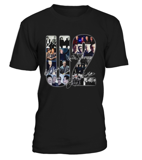 U2 band music signatures shirt T-Shirt Unisex
