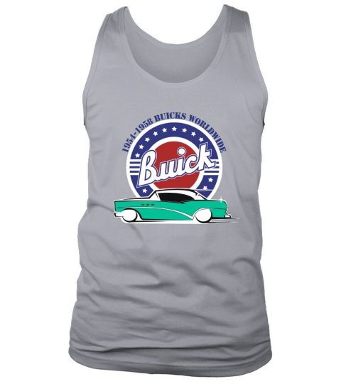 1954 Buick Turquoise White Tank Top Unisex