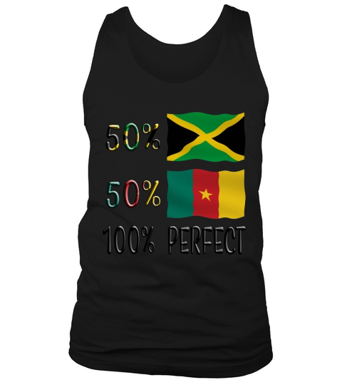 50 Jamaica 50 Cameroon 100 Perfect Tank Top Unisex