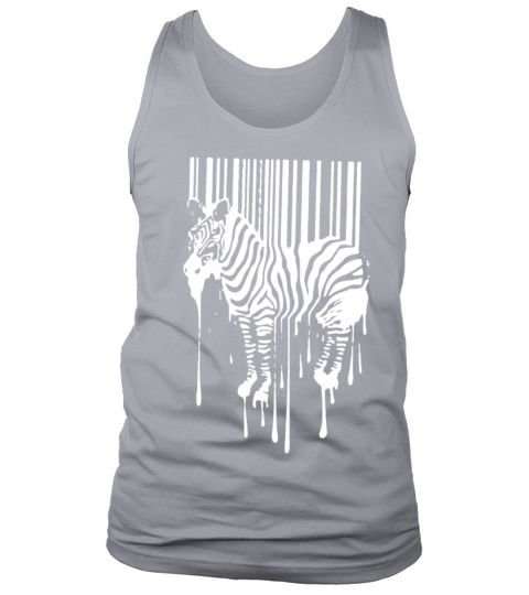 Banksy Street Art Zebra Bar Code Tank Top Unisex