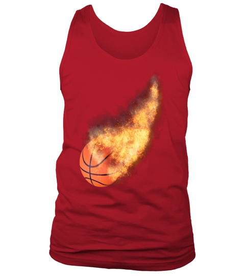 Basketball Football Soccer Flaming Basketball Tank Top Unisex