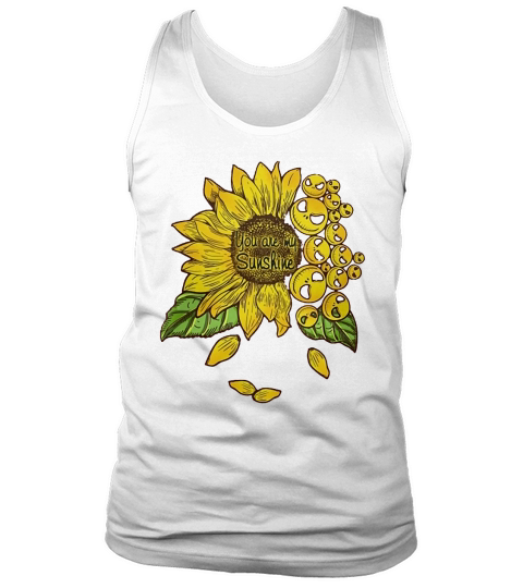 Face Jack Skellington you are my sunshine Sunflower Tank Top Unisex