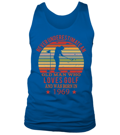 Golfing Golfplayers Vintage 1969 Birthday Tank Top Unisex