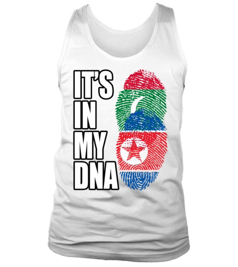 Maldivian And North Korean Mix Heritage DNA Flag Tank Top Unisex