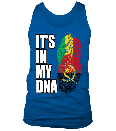 Malian And Angolan Mix Heritage DNA Flag Tank Top Unisex