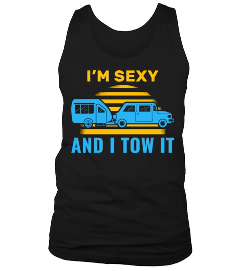 Sexy Vintage Towing Trailer Camp Tank Top Unisex