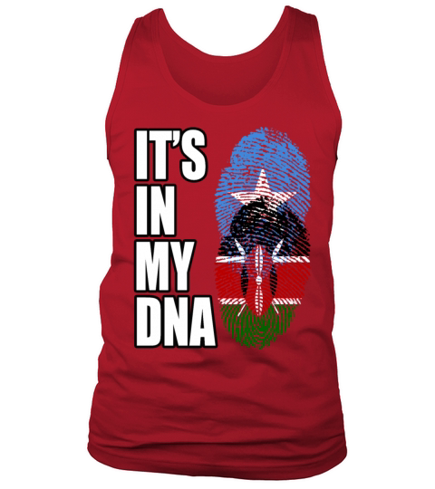 Somali And Kenyan Vintage Heritage DNA Flag Tank Top Unisex