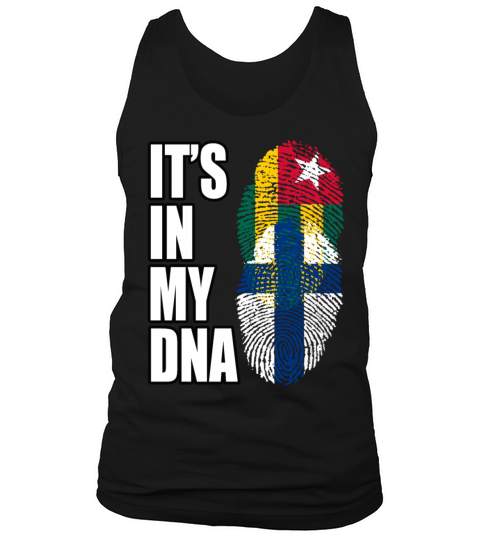 Togolese And Finland Mix Heritage DNA Flag Tank Top Unisex